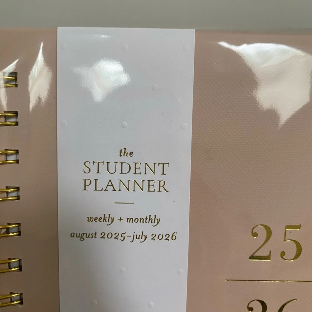 NWT: Sugar Paper 2025-2026 Signature Spiral Student Weekly Monthly Planner